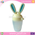 Cute rabbit shaped safe fruit silicone pacifier fresh baby food feeder